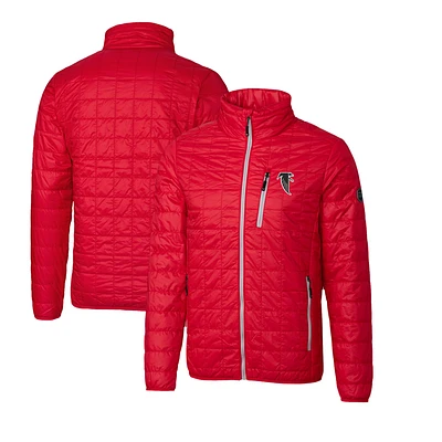 Men's Cutter & Buck Atlanta Falcons Throwback Logo Rainier PrimaLoft Eco Insulated Full-Zip Puffer Jacket