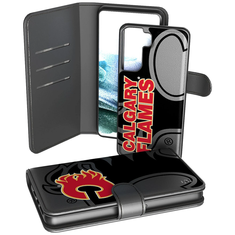 Calgary Flames Samsung Galaxy Mono Tilt Wallet Case