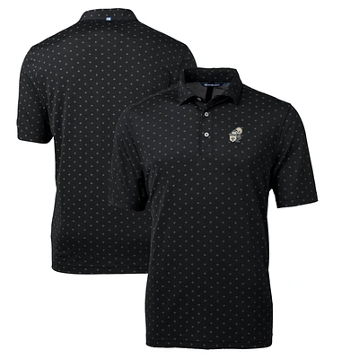 Men's Cutter & Buck New Orleans Saints Throwback Logo Virtue Eco Pique Tile Recycled Polo