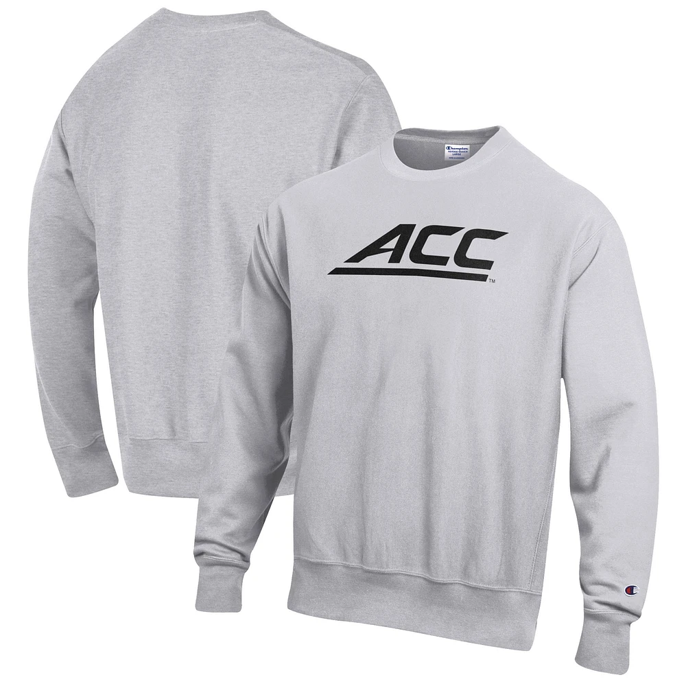 Men's Champion Gray ACC Gear Conference Pullover Sweatshirt