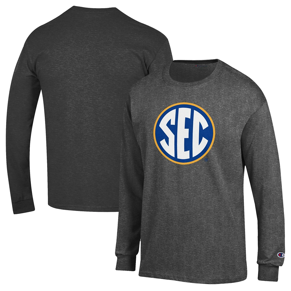 Men's Champion Gray SEC Gear Conference Long Sleeve T-Shirt