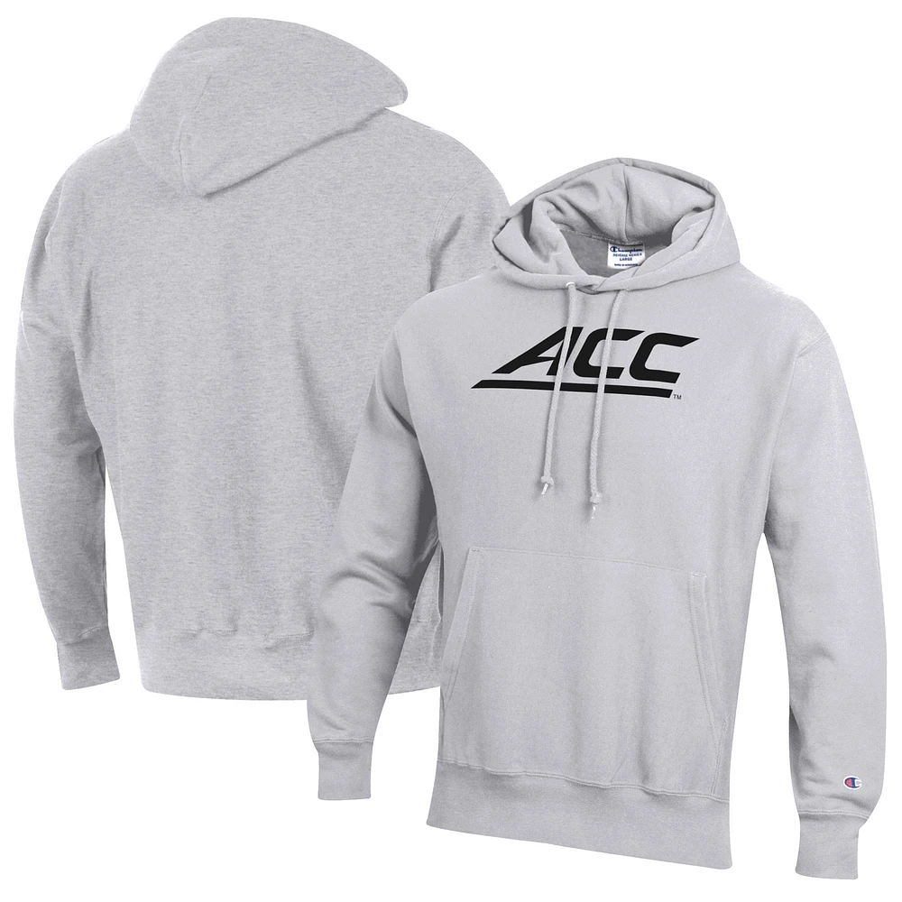 Men's Champion Gray ACC Gear Conference Pullover Hoodie