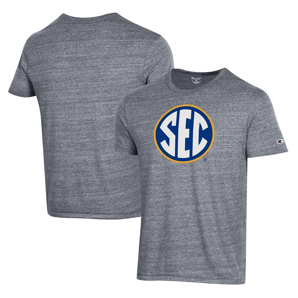 Men's Champion Gray SEC Gear Conference Ultimate Triblend T-Shirt