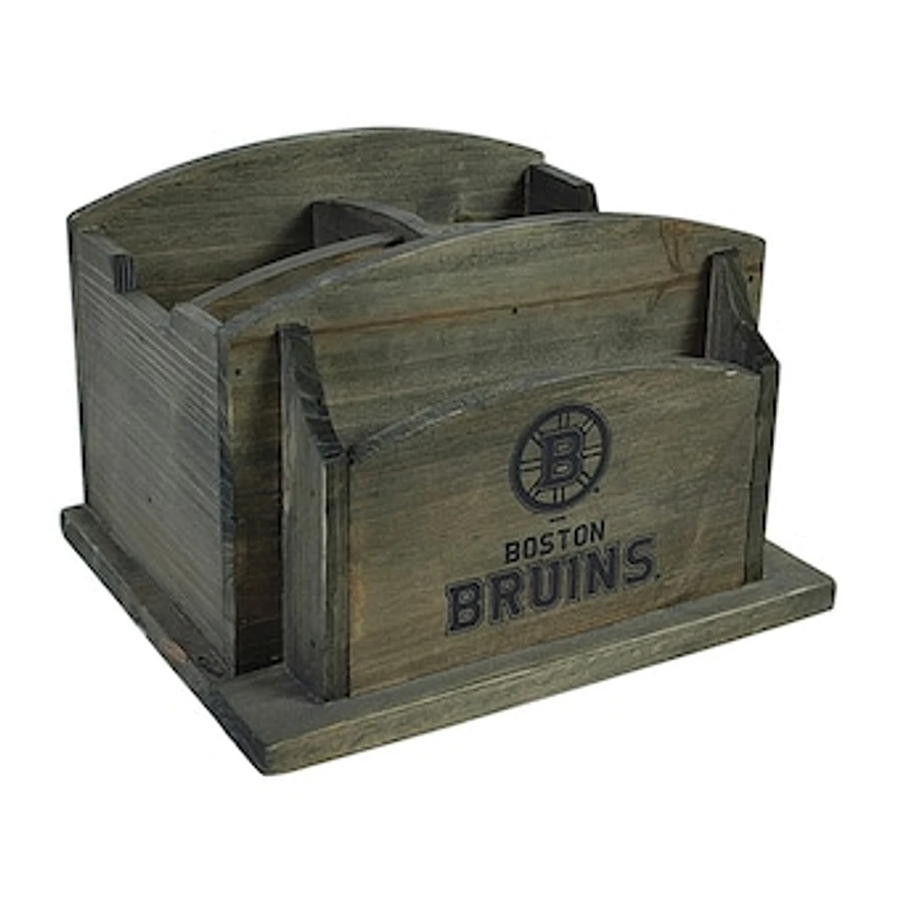 Imperial Boston Bruins Rustic Desk Organizer