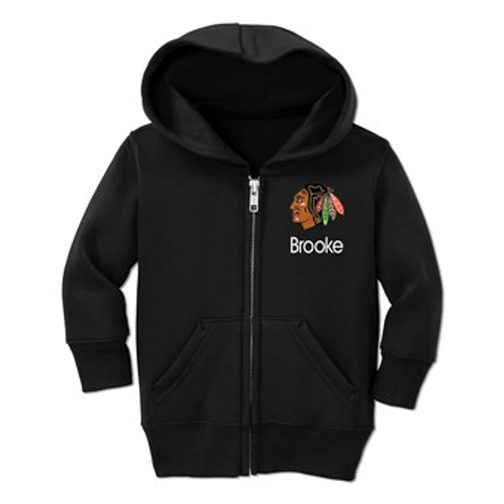 Toddler Chad & Jake Chicago Blackhawks Personalized Full-Zip Hoodie