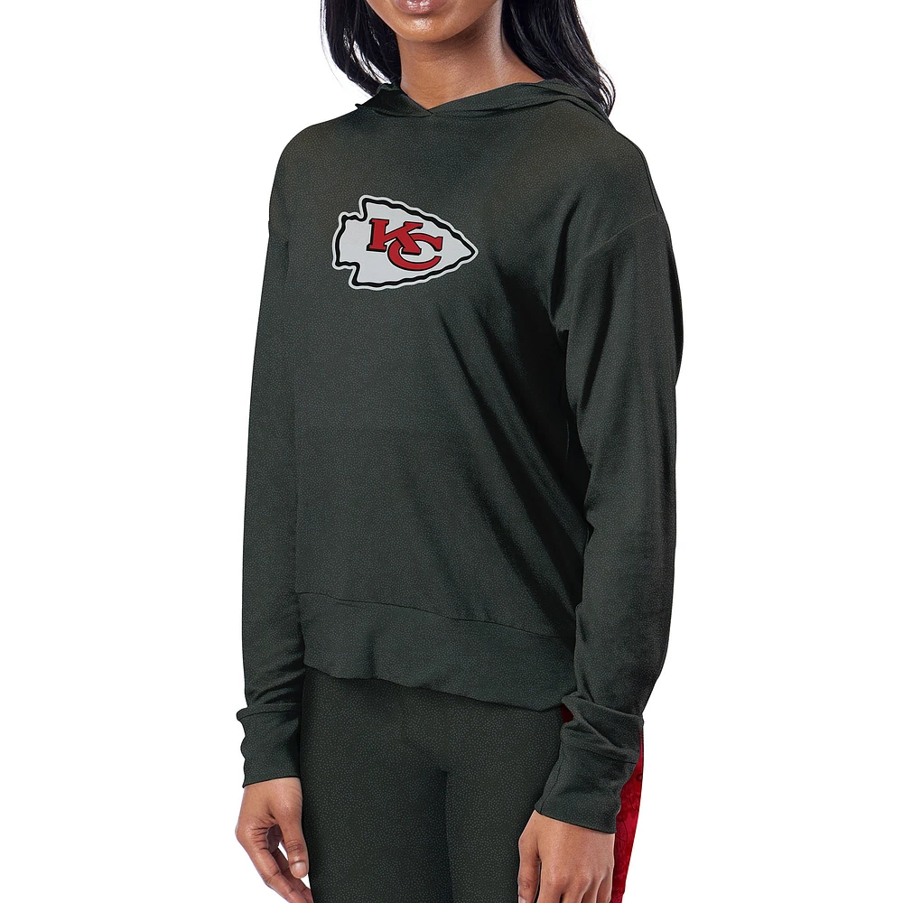 Women's Certo Charcoal Kansas City Chiefs Pullover Hoodie