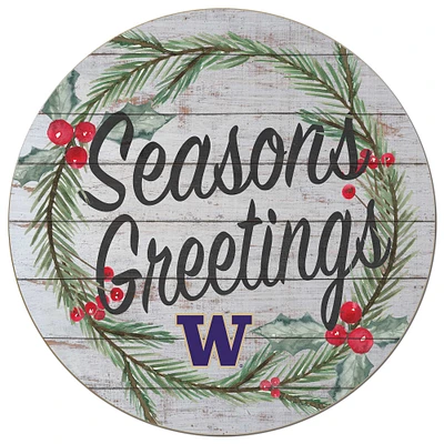 Washington Huskies 20'' x 20'' Season's Greetings Circle