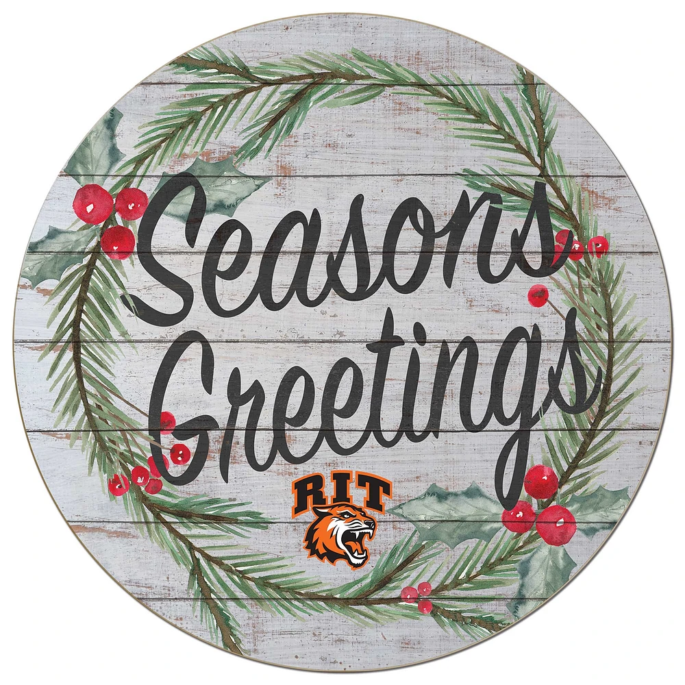 Rochester Institute of Technology Tigers 20'' x 20'' Season's Greetings Circle