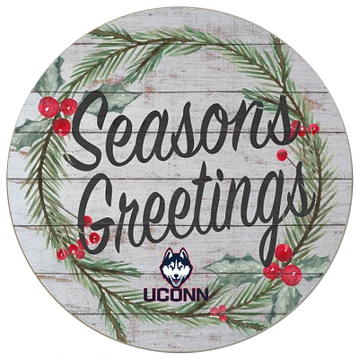 UConn Huskies 20'' x 20'' Season's Greetings Circle