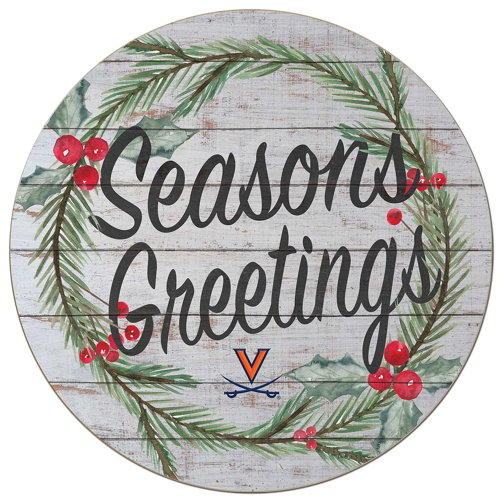 Virginia Cavaliers 20'' x 20'' Season's Greetings Circle