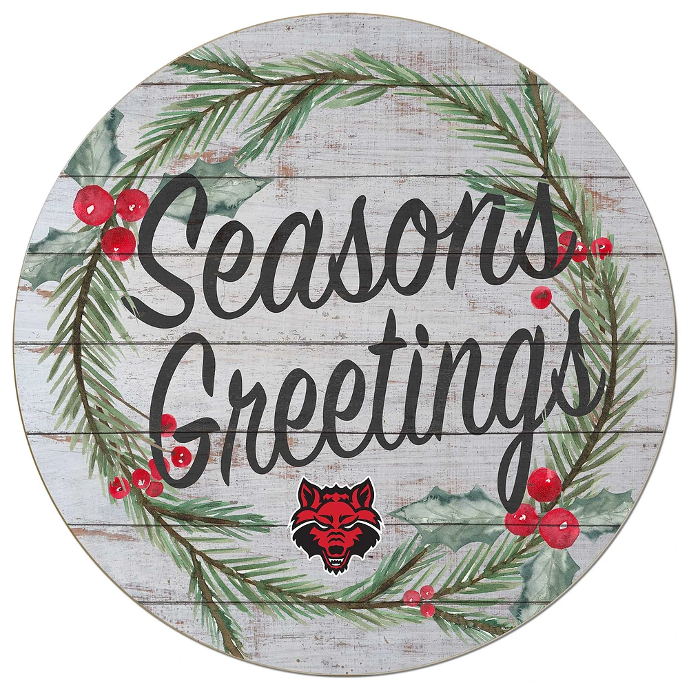 Arkansas State Red Wolves 20'' x 20'' Season's Greetings Circle