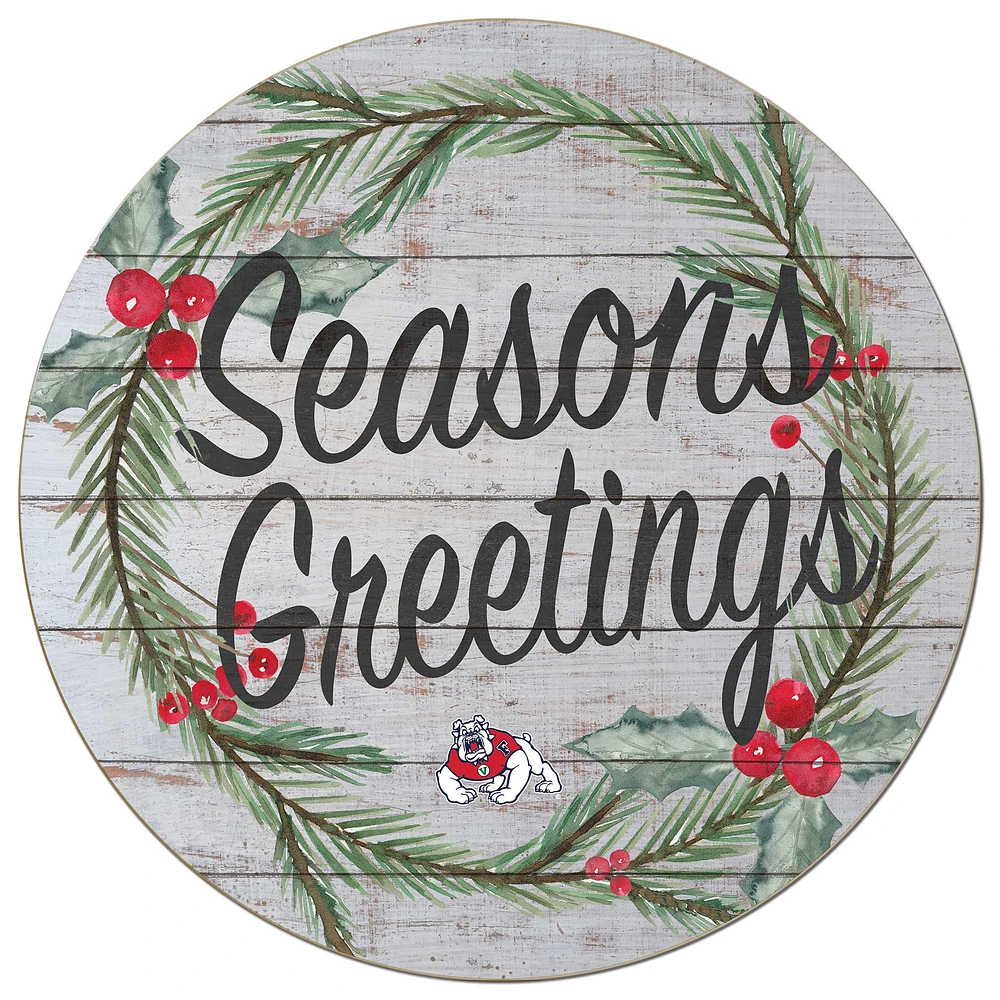 Fresno State Bulldogs 20'' x 20'' Season's Greetings Circle