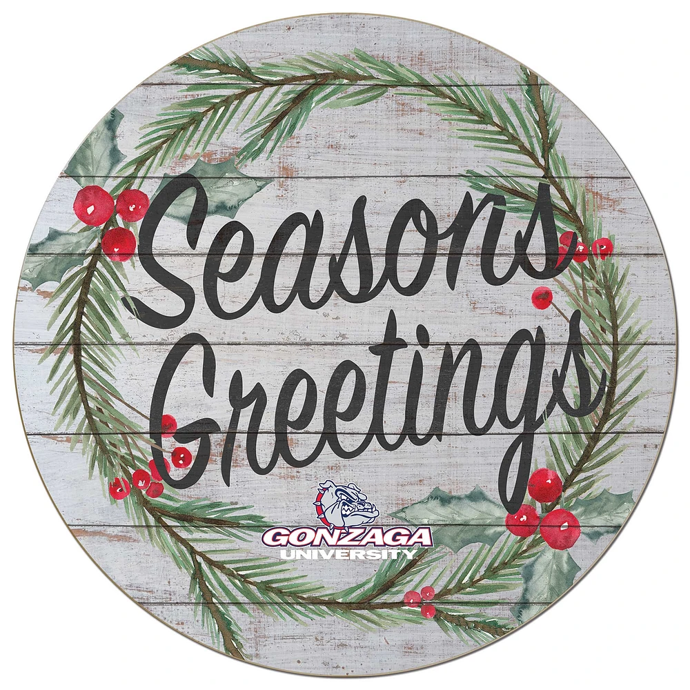 Gonzaga Bulldogs 20'' x 20'' Season's Greetings Circle