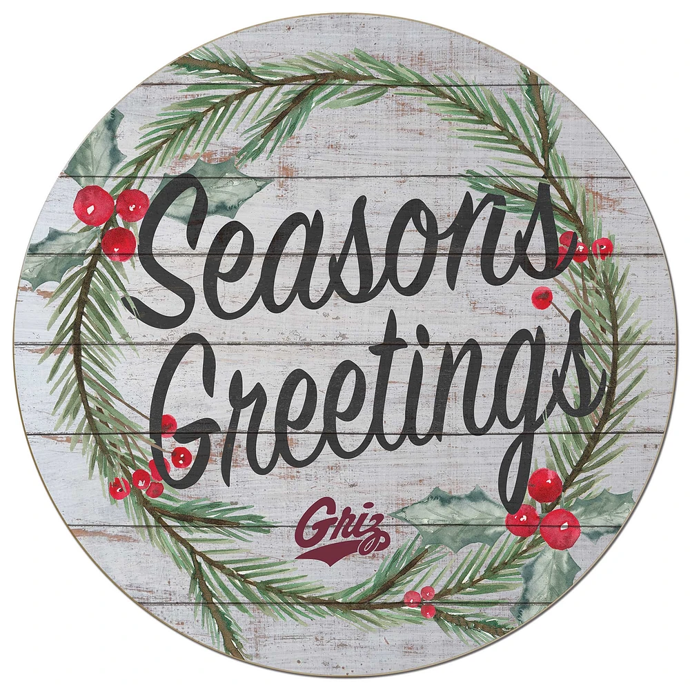 Montana Grizzlies 20'' x 20'' Season's Greetings Circle