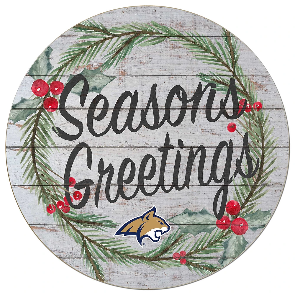 Montana State Bobcats 20'' x 20'' Season's Greetings Circle