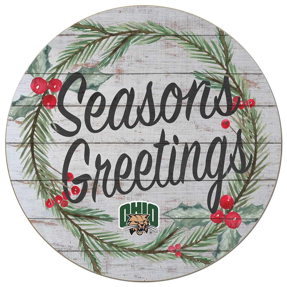 Ohio Bobcats 20'' x 20'' Season's Greetings Circle