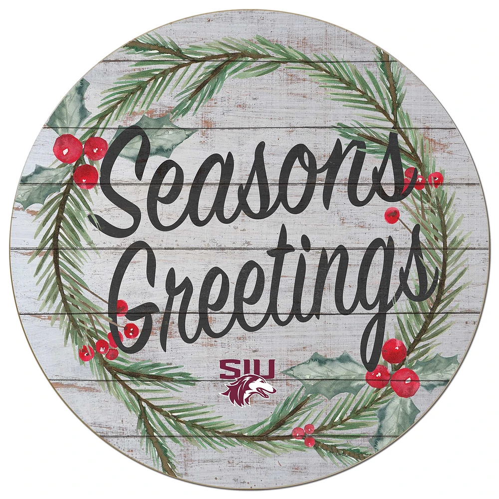 Southern Illinois Salukis 20'' x 20'' Season's Greetings Circle
