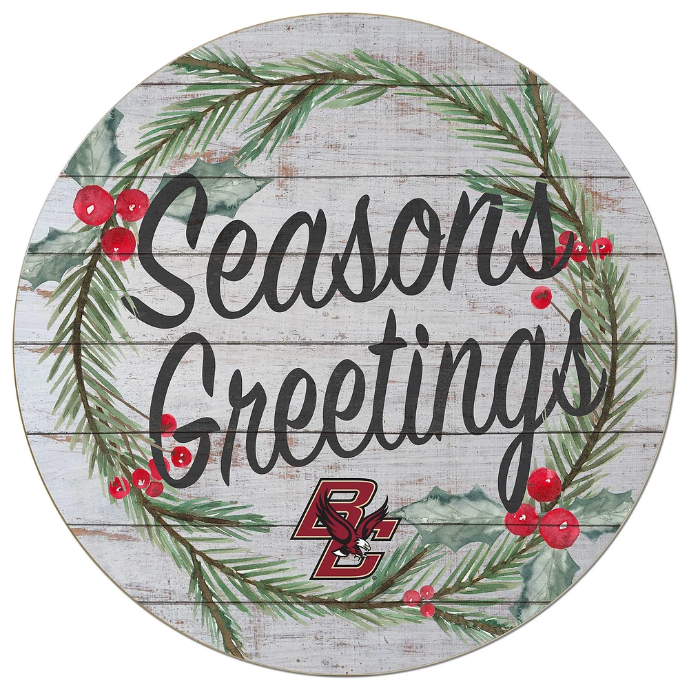 Boston College Eagles 20'' x 20'' Season's Greetings Circle