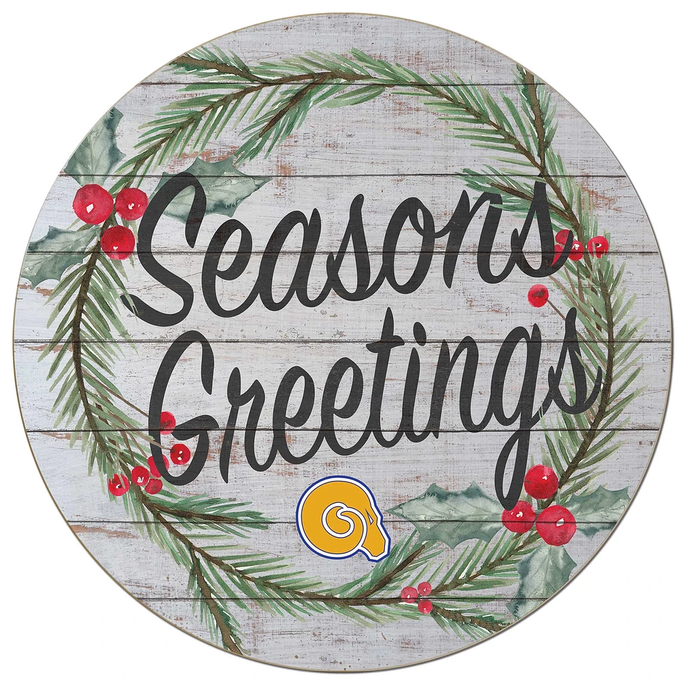 Albany State Golden Rams 20'' x 20'' Season's Greetings Circle