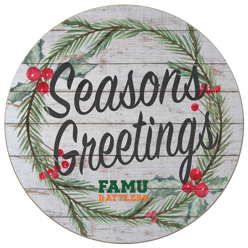 Florida A&M Rattlers 20'' x 20'' Season's Greetings Circle