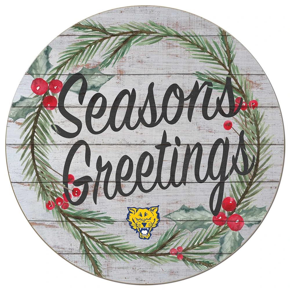 Fort Valley State Wildcats 20'' x 20'' Season's Greetings Circle