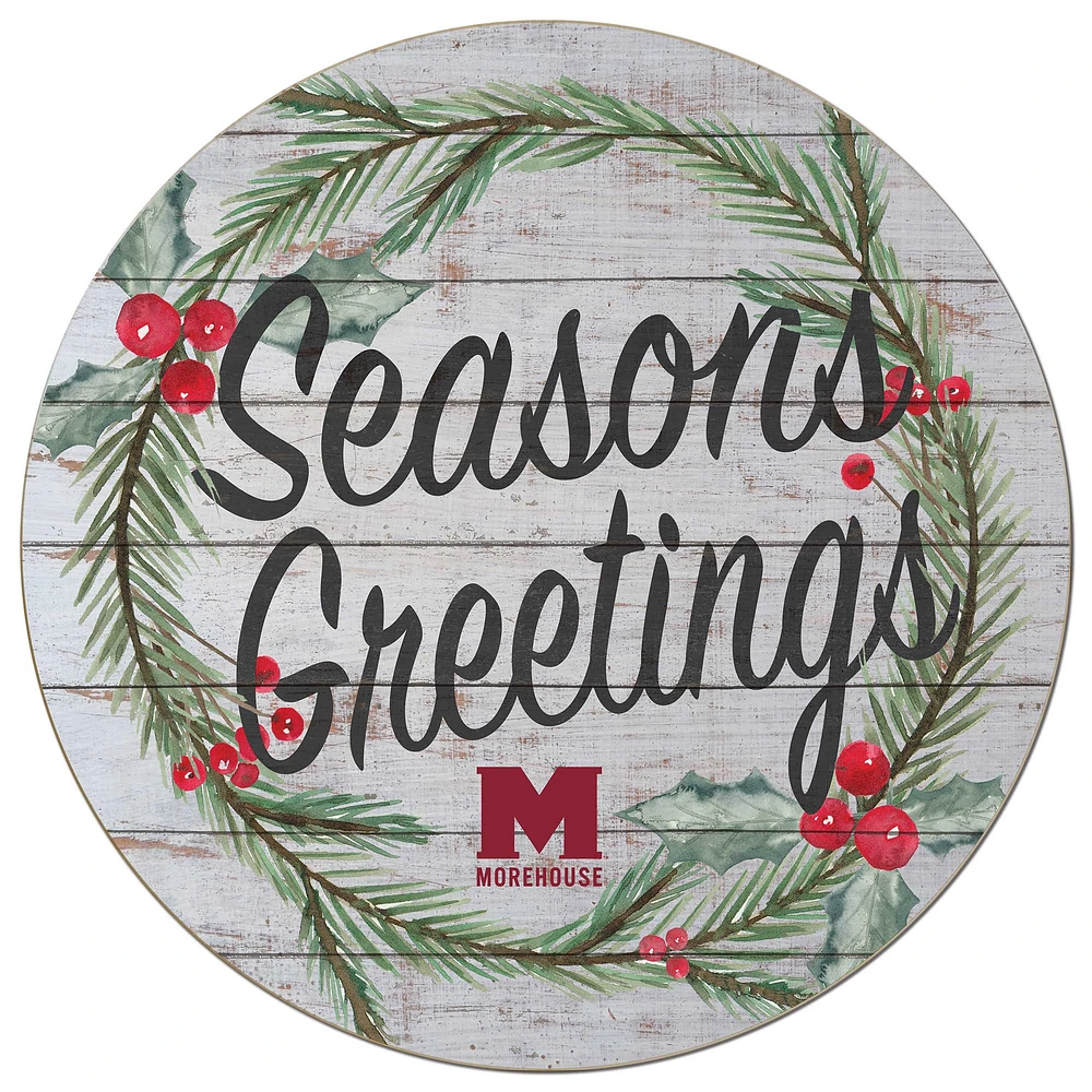 Morehouse Maroon Tigers 20'' x 20'' Season's Greetings Circle