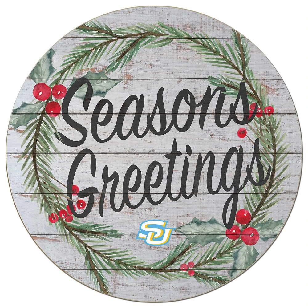Southern University Jaguars 20'' x 20'' Season's Greetings Circle