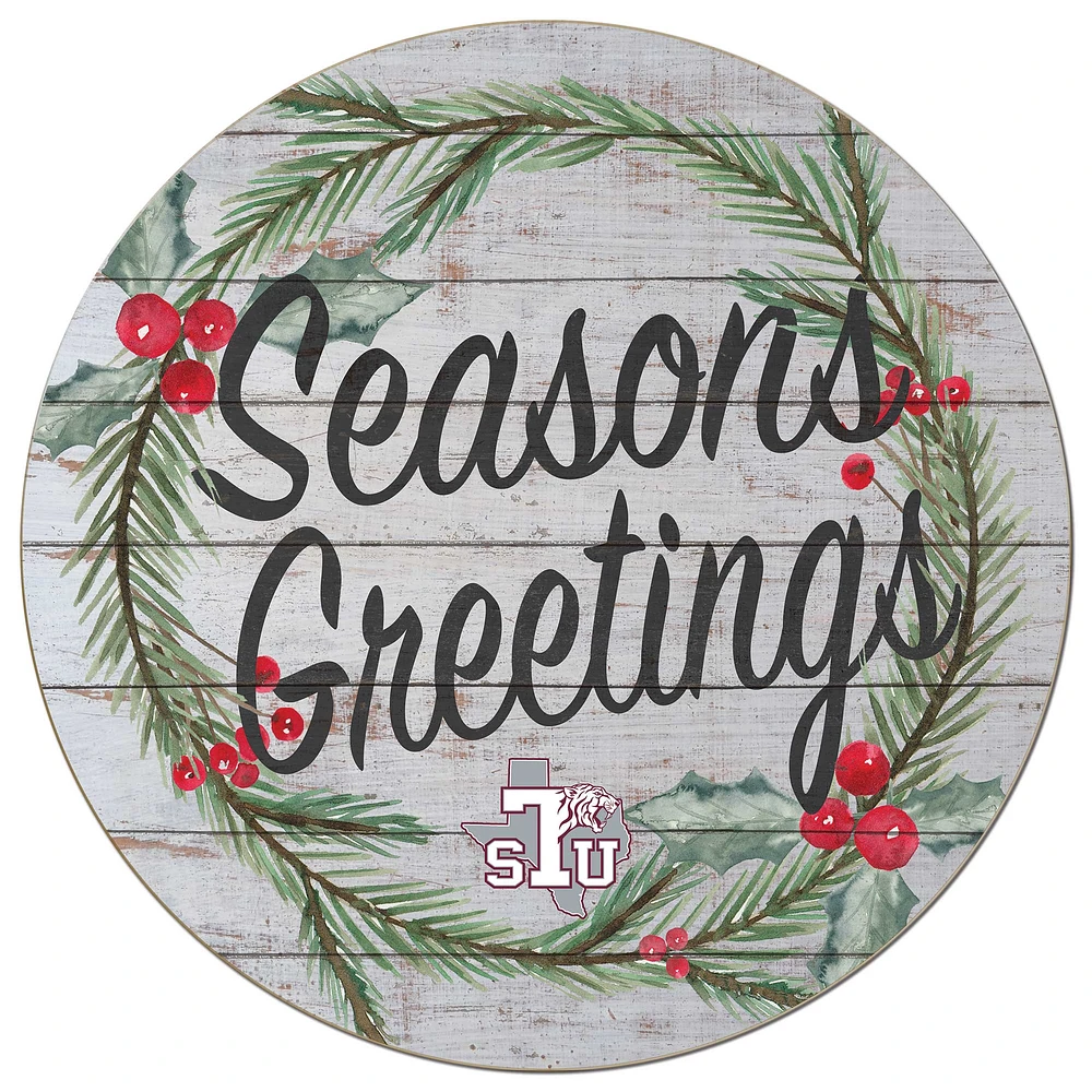 Texas Southern Tigers 20'' x 20'' Season's Greetings Circle