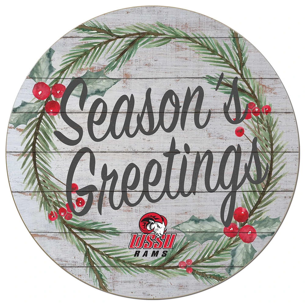 Winston-Salem State Rams 20'' x 20'' Season's Greetings Circle