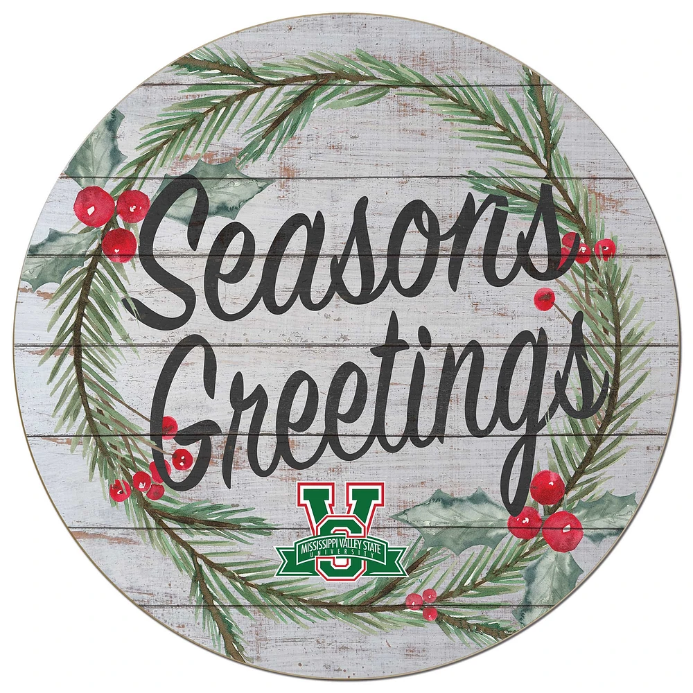 Mississippi Valley State Delta Devils 20'' x 20'' Season's Greetings Circle