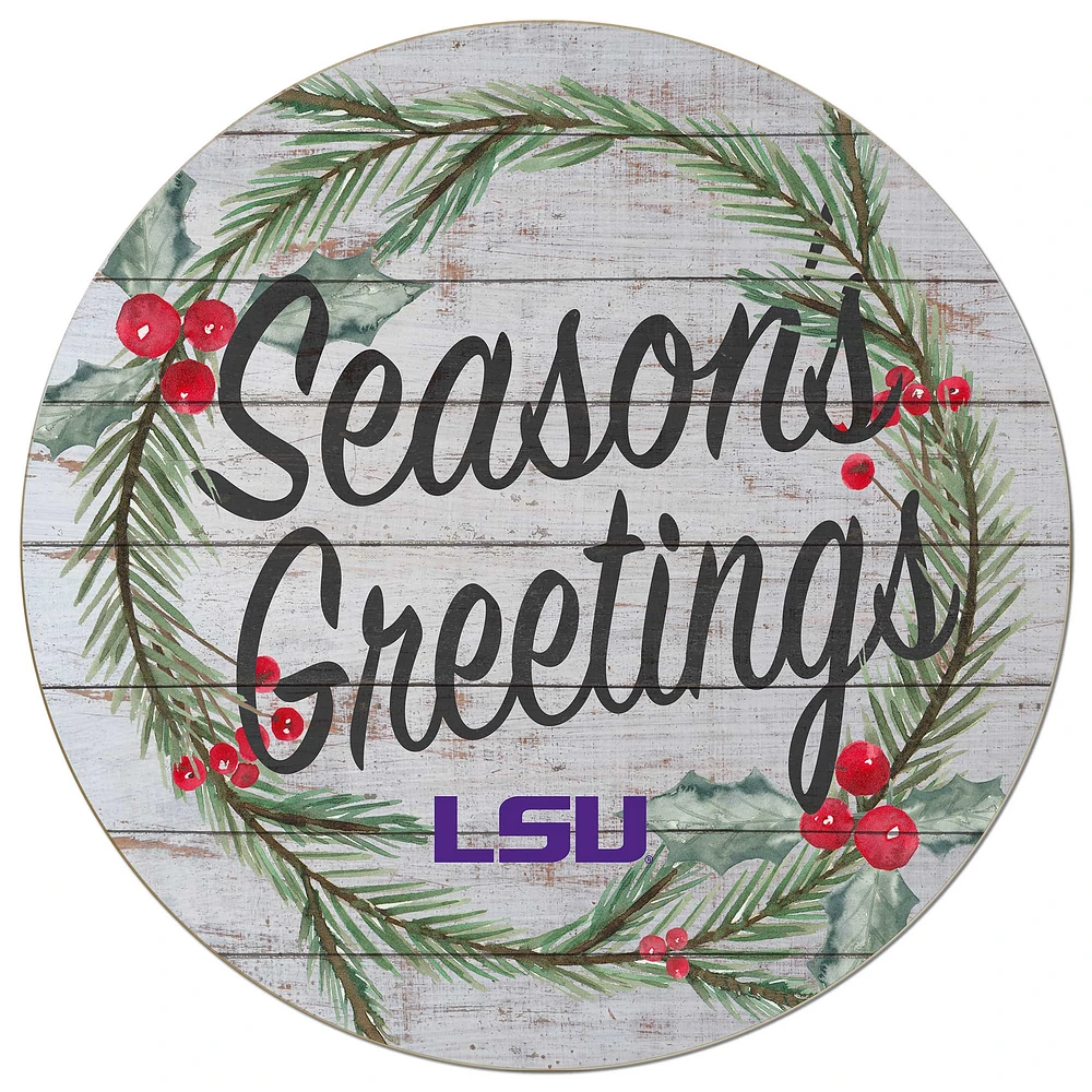 LSU Tigers 20'' x 20'' Season's Greetings Circle