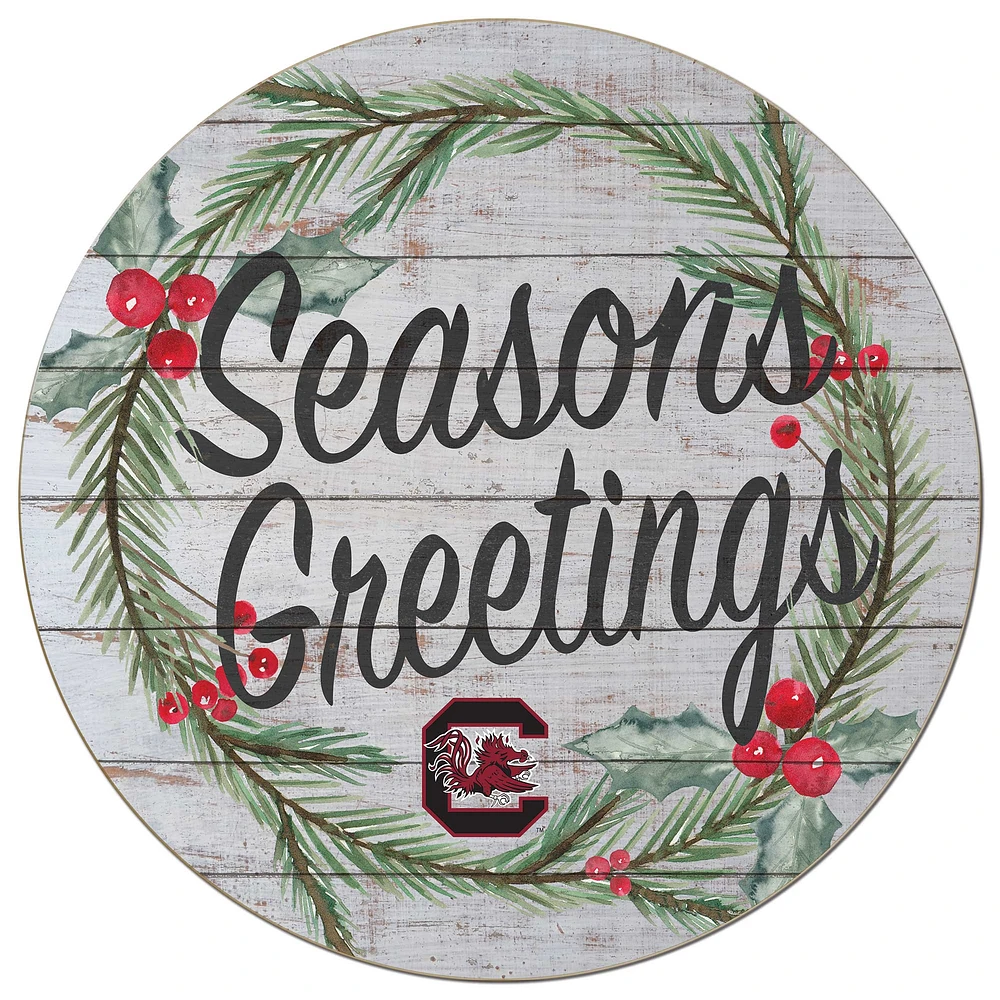 South Carolina Gamecocks 20'' x 20'' Season's Greetings Circle