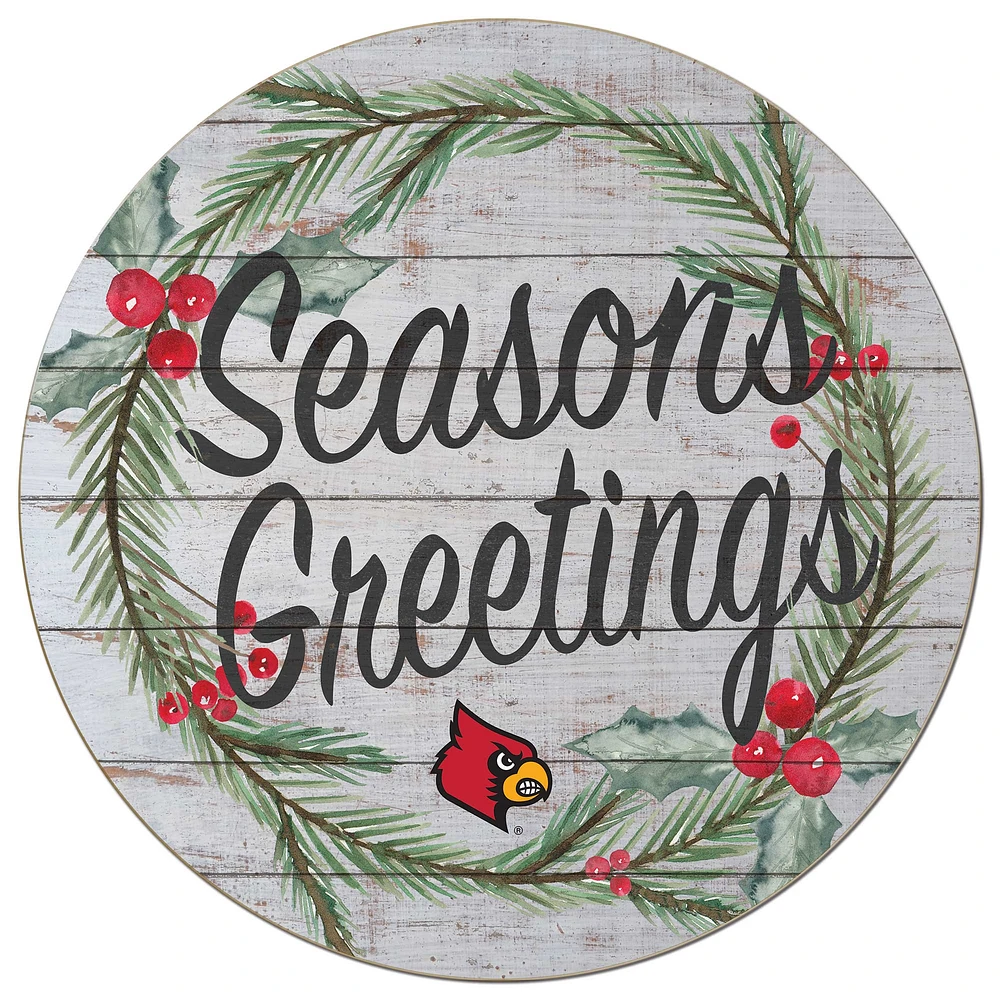 Louisville Cardinals 20'' x 20'' Season's Greetings Circle