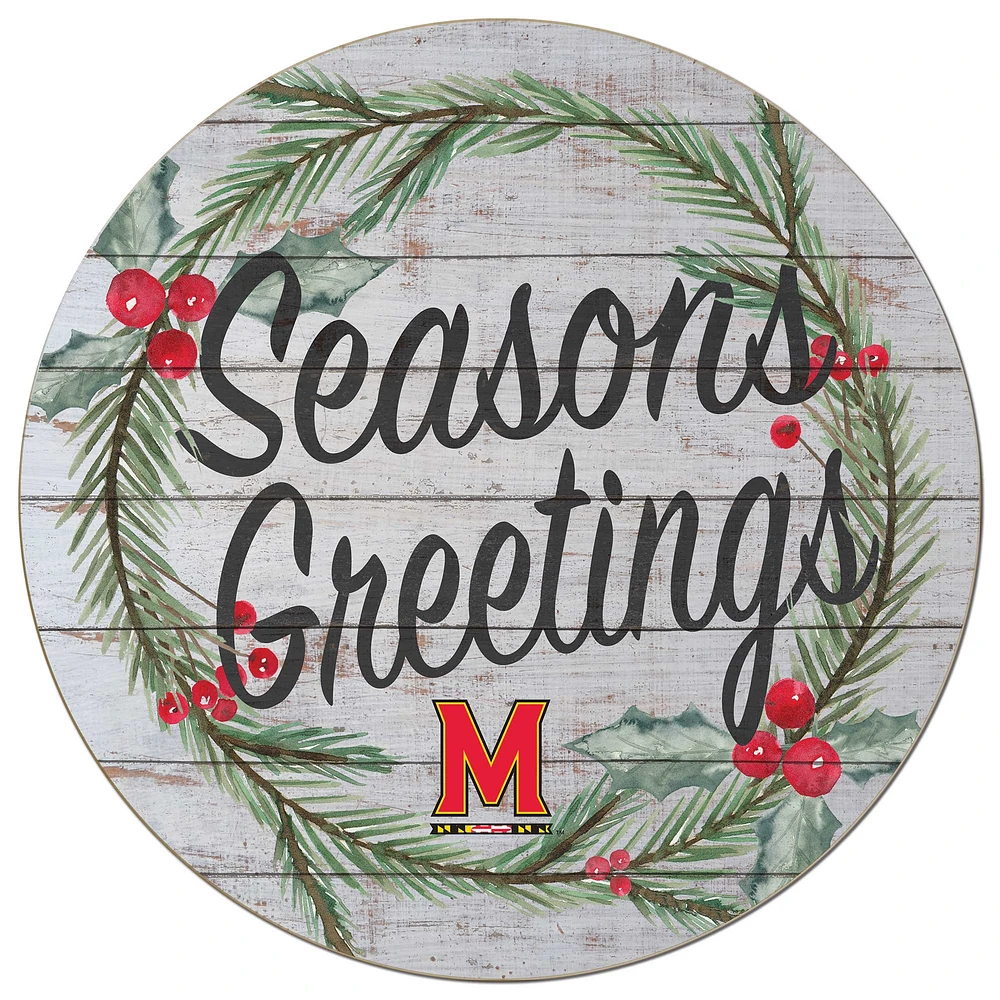 Maryland Terrapins 20'' x 20'' Season's Greetings Circle