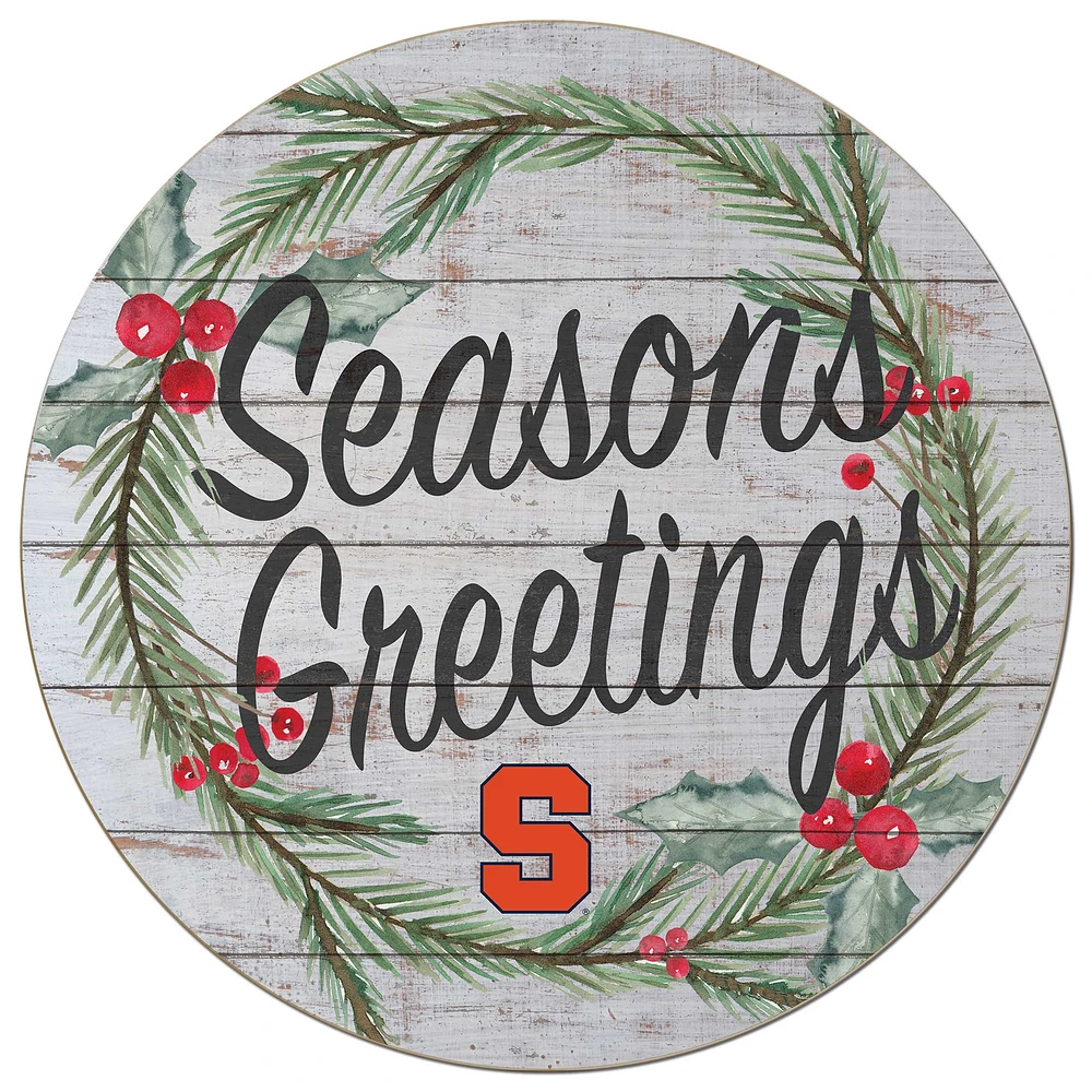 Syracuse Orange 20'' x 20'' Season's Greetings Circle