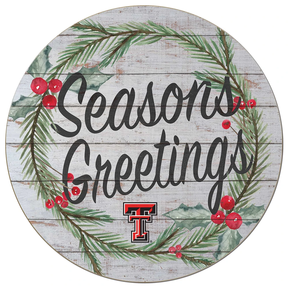 Texas Tech Red Raiders 20'' x 20'' Season's Greetings Circle