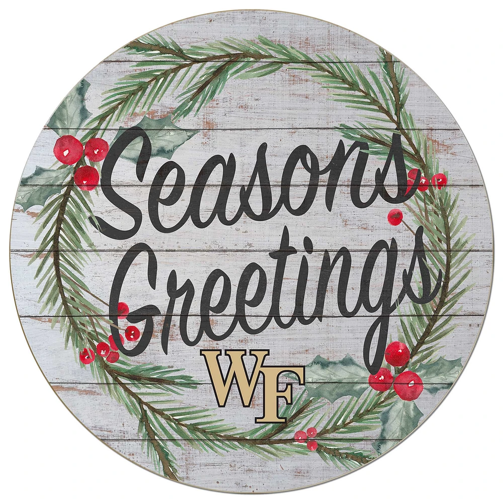 Wake Forest Demon Deacons 20'' x 20'' Season's Greetings Circle