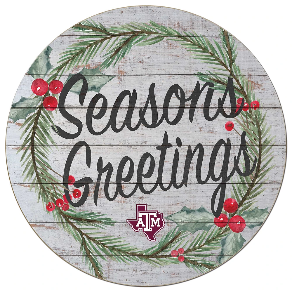 Texas A&M Aggies 20'' x 20'' Season's Greetings Circle
