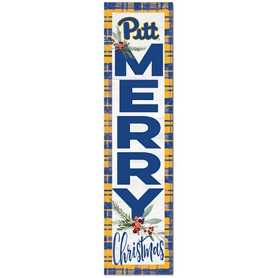 Pitt Panthers 12'' x 48'' Outdoor Christmas Leaner