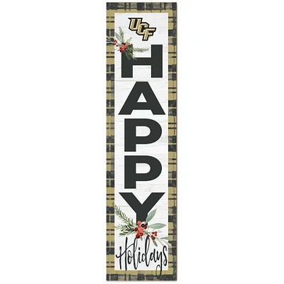 UCF Knights 12'' x 48'' Happy Holidays Outdoor Leaner