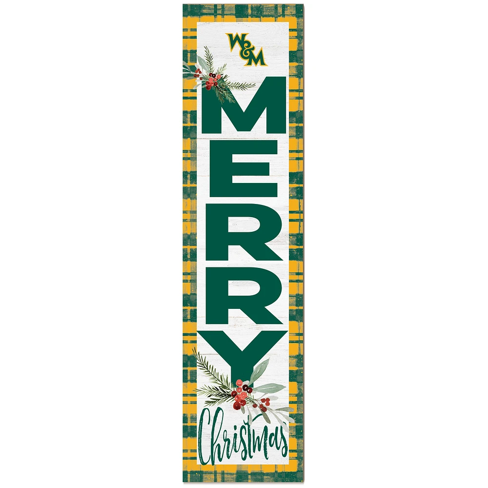 William & Mary Tribe 12'' x 48'' Outdoor Christmas Leaner