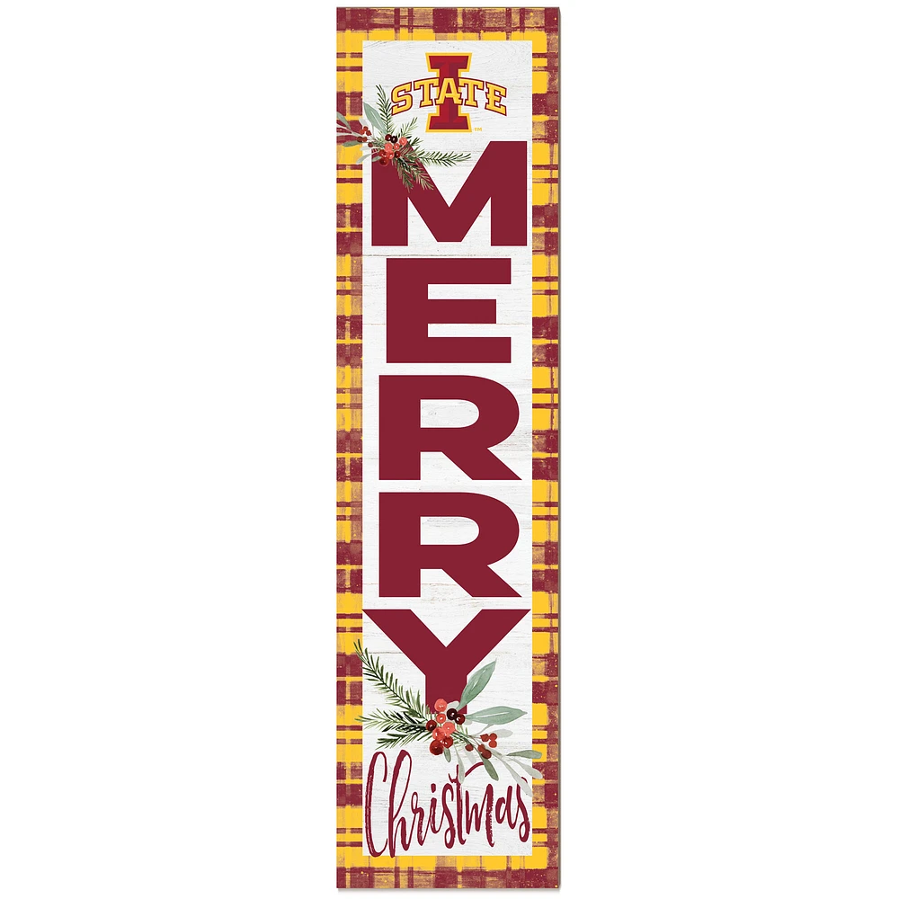 Iowa State Cyclones 12'' x 48'' Outdoor Christmas Leaner