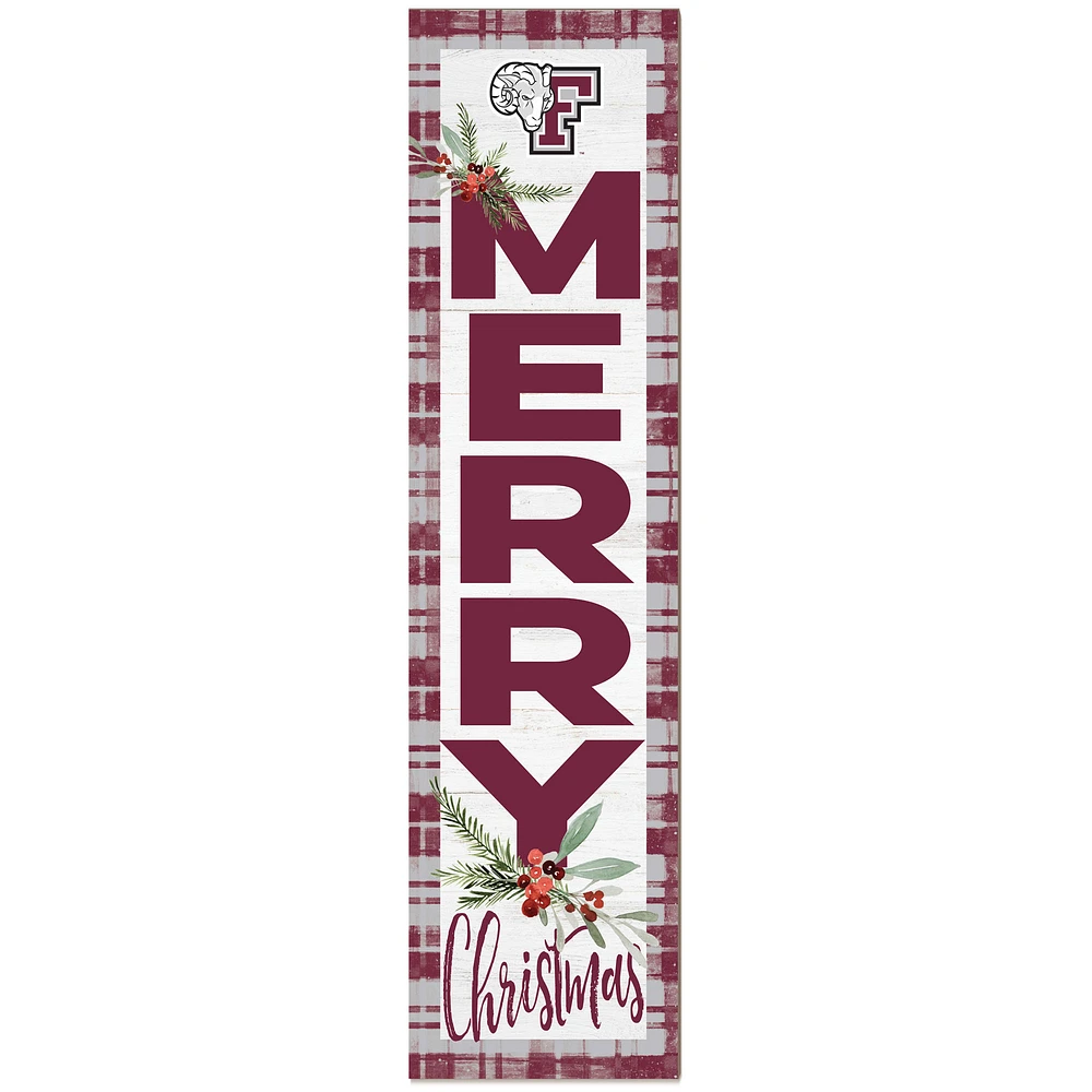 Fordham Rams 12'' x 48'' Outdoor Christmas Leaner