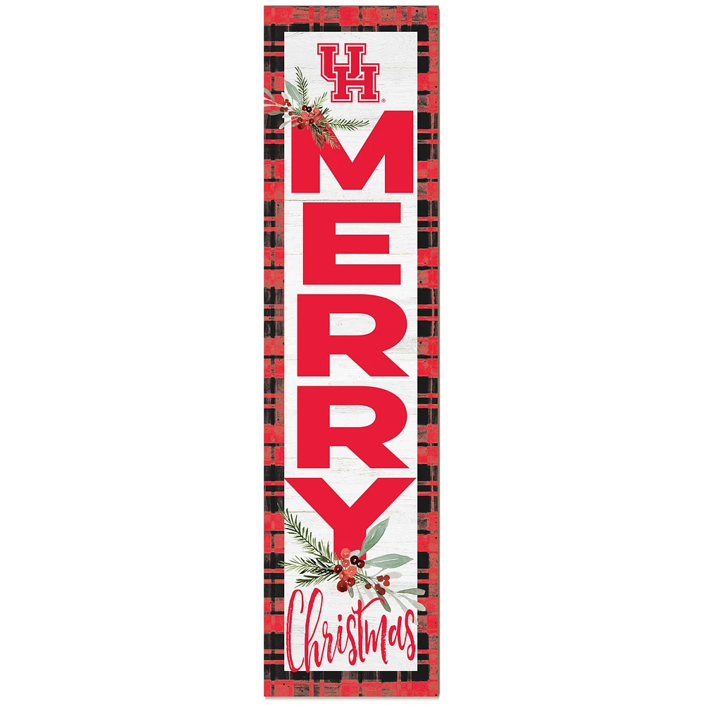 Houston Cougars 12'' x 48'' Outdoor Christmas Leaner