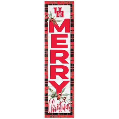 Houston Cougars 12'' x 48'' Outdoor Christmas Leaner