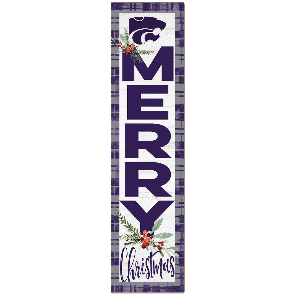 Kansas State Wildcats 12'' x 48'' Outdoor Christmas Leaner