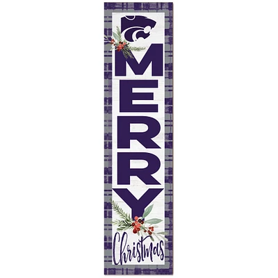 Kansas State Wildcats 12'' x 48'' Outdoor Christmas Leaner