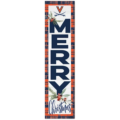 Virginia Cavaliers 12'' x 48'' Outdoor Christmas Leaner