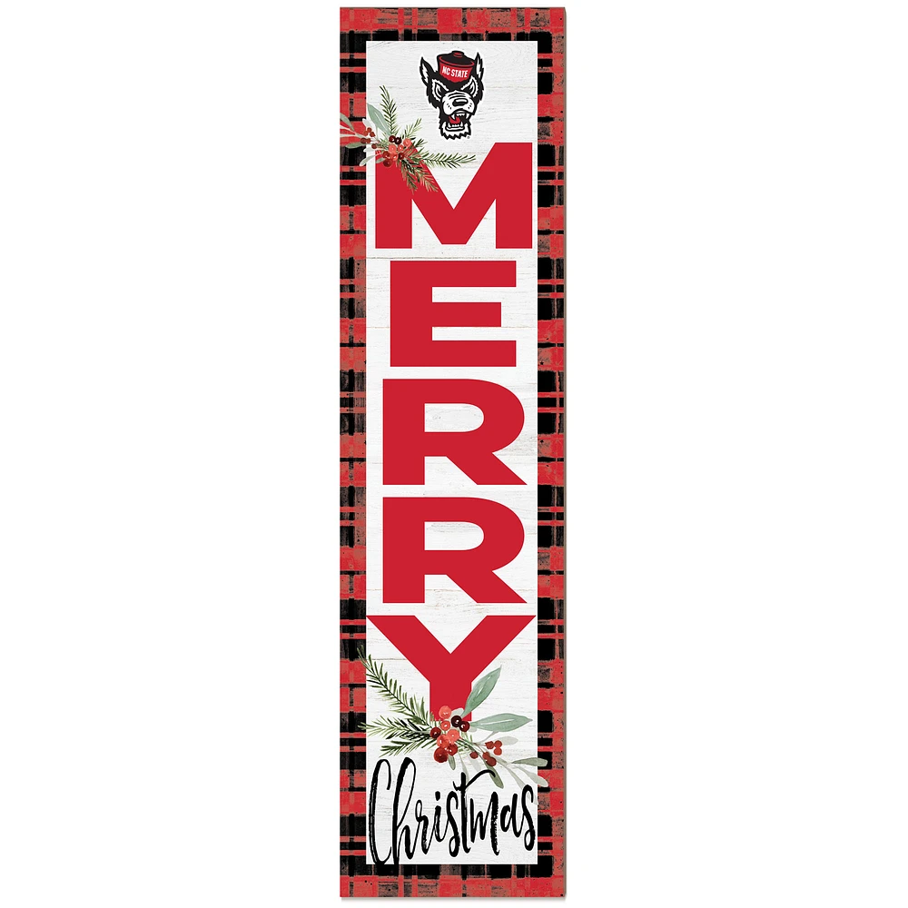 NC State Wolfpack 12'' x 48'' Outdoor Christmas Leaner