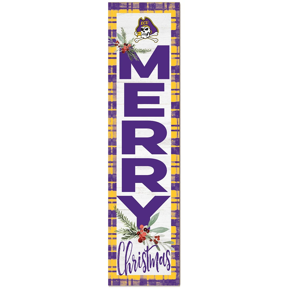ECU Pirates 12'' x 48'' Outdoor Christmas Leaner